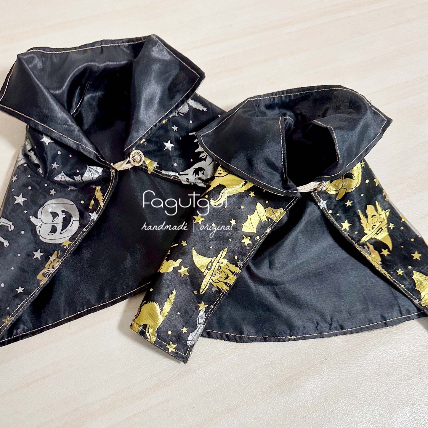 fagutgut 花吉吉手作 - 貴族小巫師套裝 - 領巾+斗篷 - 萬聖節限定 (可獨立購買)
