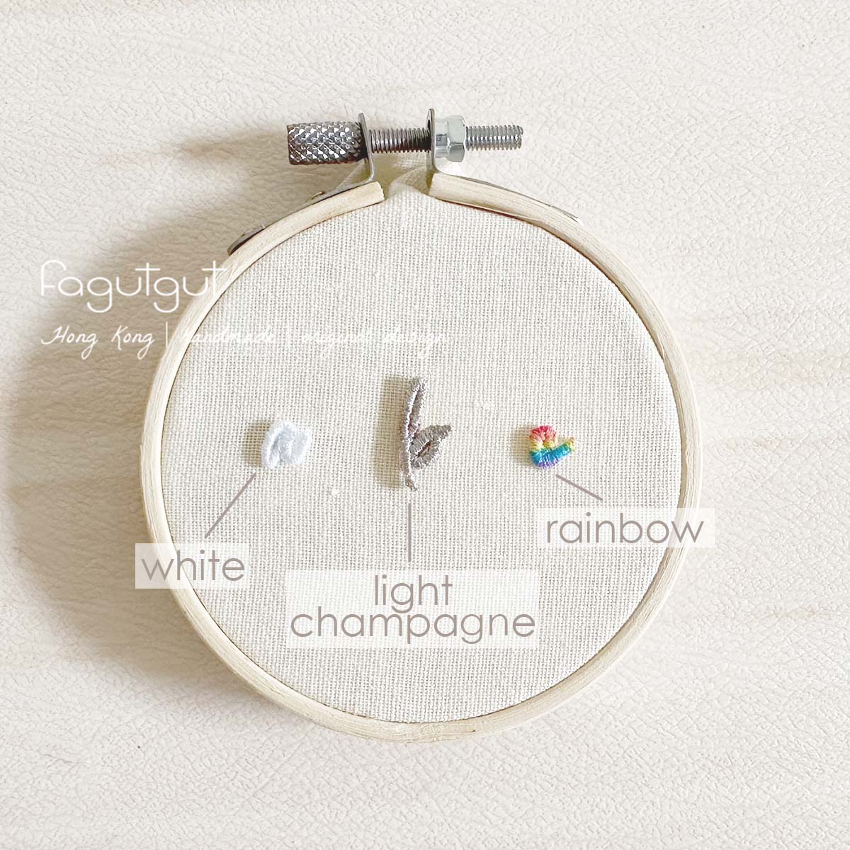 fagutgut 花吉吉手作 - 手工刺繡字:購買寵物冷帽加購