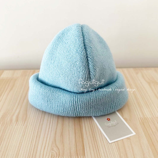 fagutgut 花吉吉手作 - 日本棉質手工冷帽 - 經典款 - 粉藍色 (嬰兒 / 兒童 / 成人)